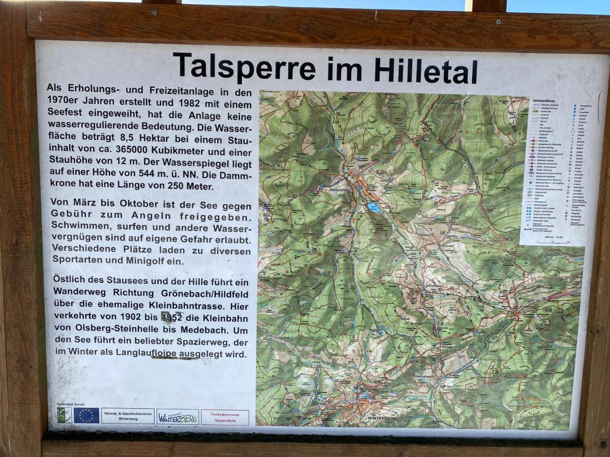 ווינטרברג Ferienwohnung Am Hillestausee מראה חיצוני תמונה