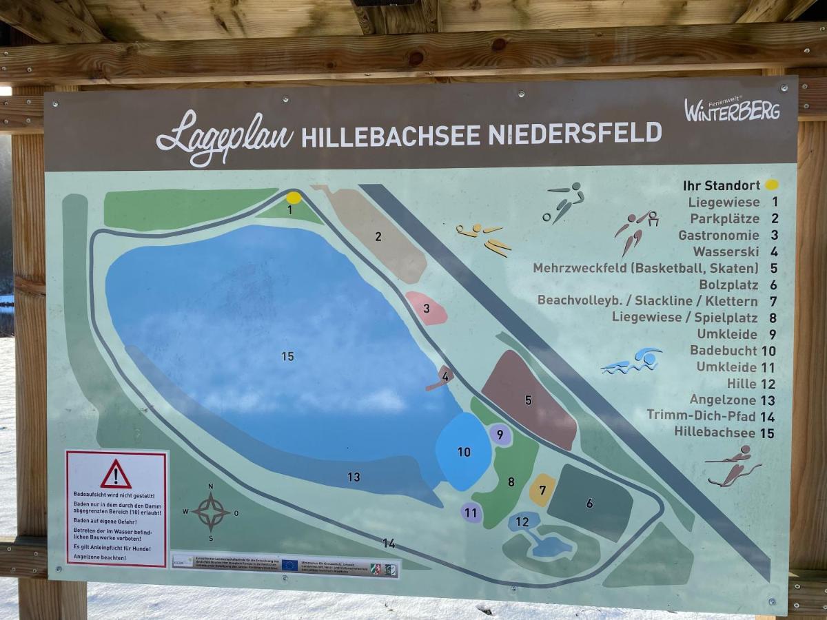 ווינטרברג Ferienwohnung Am Hillestausee מראה חיצוני תמונה